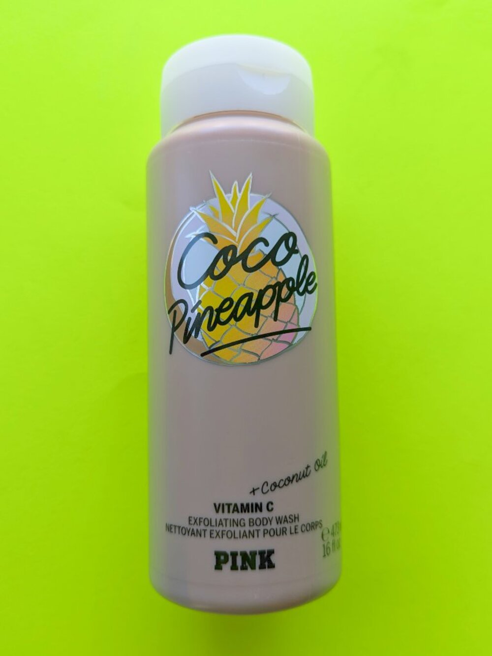 Victoria's Secret PINK Coco Pineapple Exfoliating Body Wash - 16 oz
